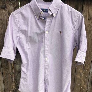 ralph lauren 1/3 sleeve button down